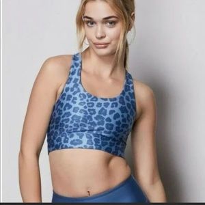 **SOLD** Good American leopard print sports bra - Small